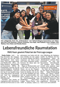 2019 01 23 BT Artikel Robotmakers siegen bei FLL in Offenburg im Team